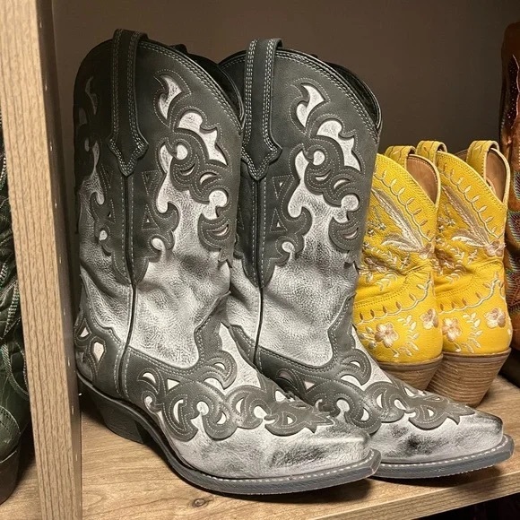 NWOT Rockin Country Collection Western Leather Boots | 11 - Picture 1 of 8